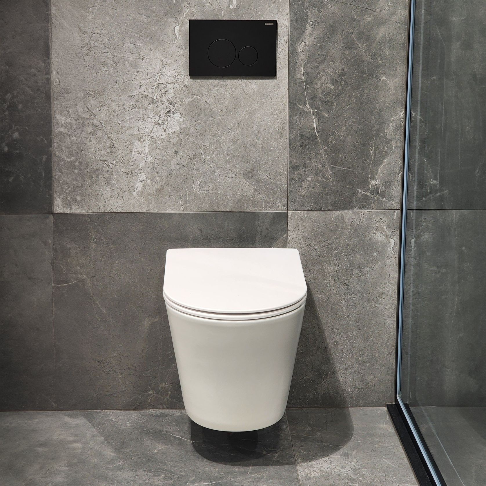 Code Pure Typhoon Wall Hung Toilet Suite | M/Black Btn gallery detail image