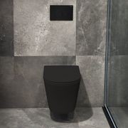 Code Pure Typhoon Wall Hung Toilet Suite | M/Black Btn gallery detail image