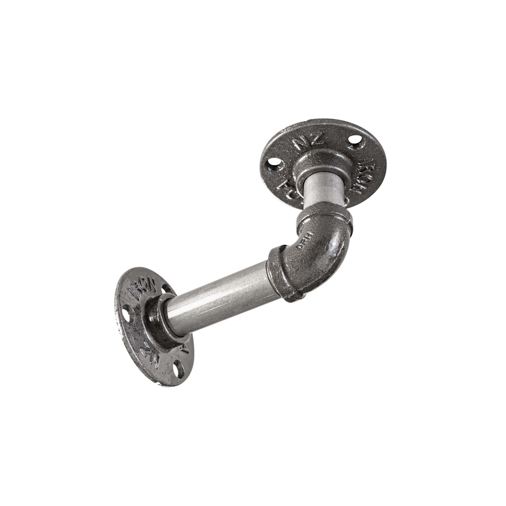 Rustic Pipe Bracket Shelf 130cm gallery detail image