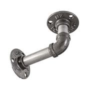 Rustic Pipe Bracket Shelf 130cm gallery detail image