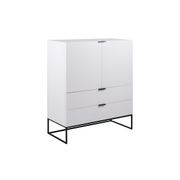 SVANA Tall Sideboard 100cm - White gallery detail image