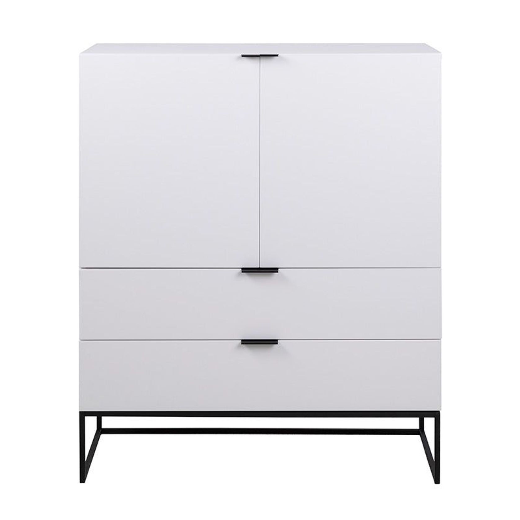 SVANA Tall Sideboard 100cm - White gallery detail image