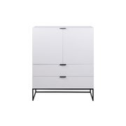 SVANA Tall Sideboard 100cm - White gallery detail image