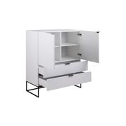 SVANA Tall Sideboard 100cm - White gallery detail image