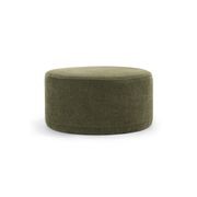 Halle Medium Round Ottoman Pouf | Wattle Green gallery detail image