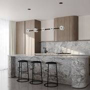 Coral Linear Bar Pendant - Frosted Glass gallery detail image