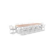 Balmoral Outdoor White Aluminium Table with Chairs gallery detail image