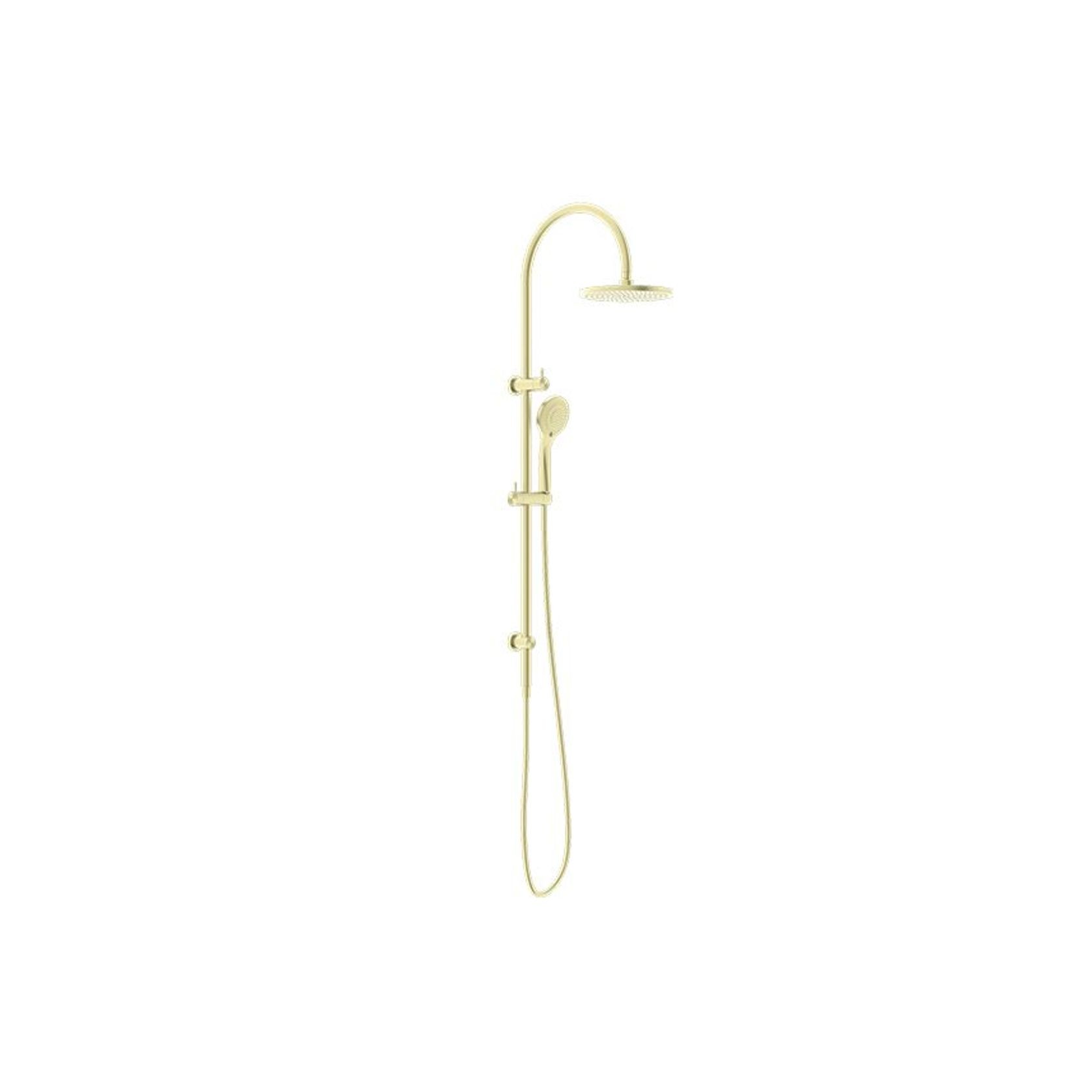 Mecca Twin Shower With Air Shower Brushed Gold gallery detail image