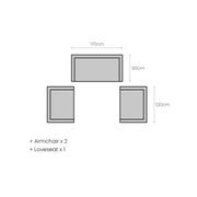 Ibis 2.0 Outdoor 3 Seater Sofa gallery detail image