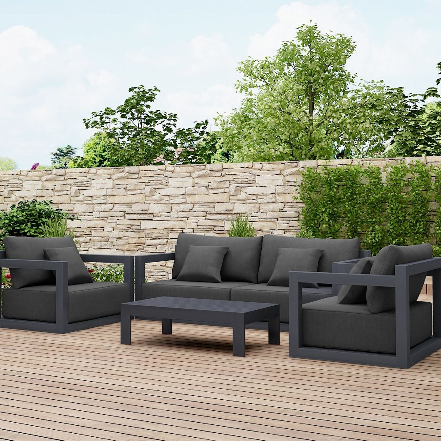 Ibis 2.0 Outdoor Lounge Sofa Set - 4pcs gallery detail image