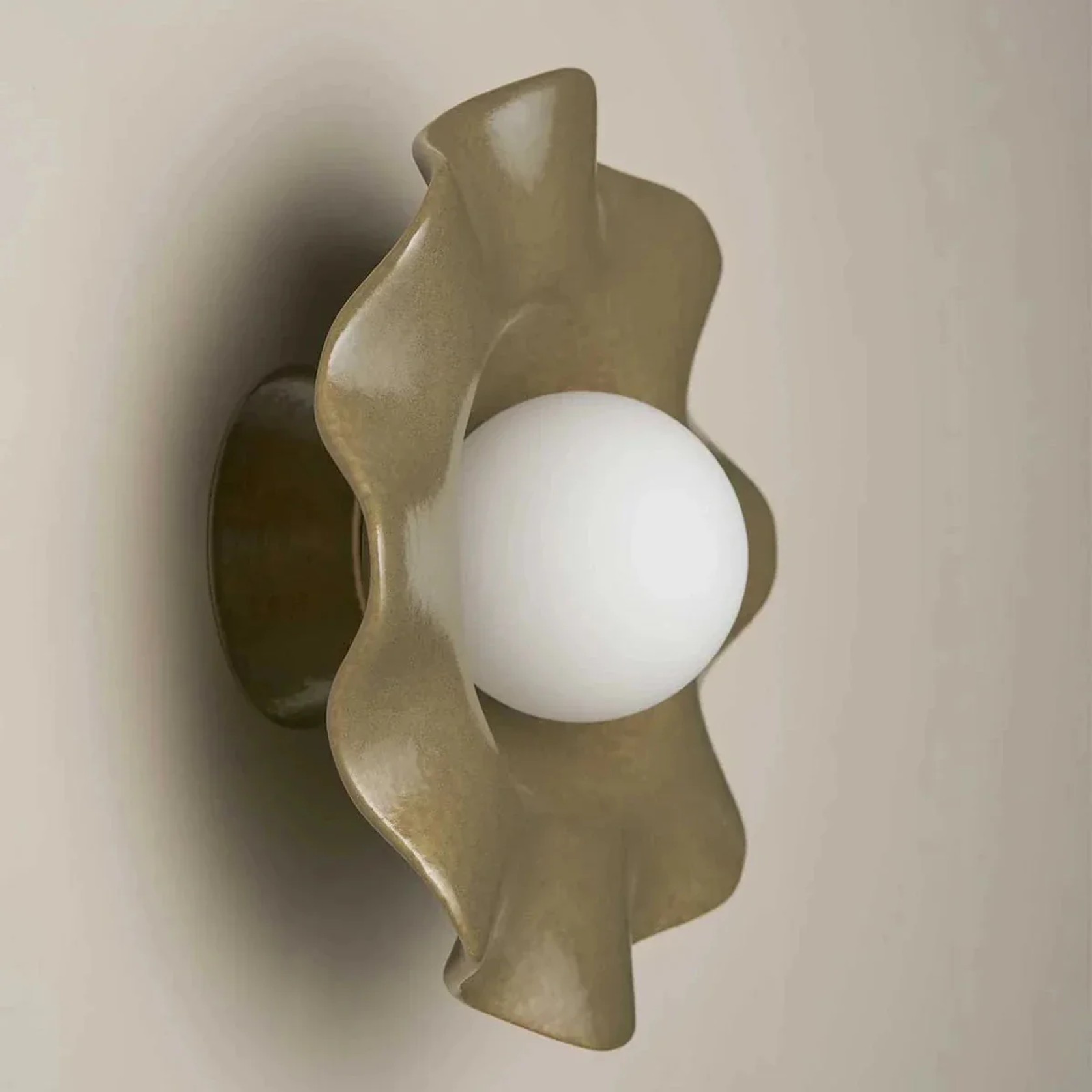 Ceramic Wall Pearl Sconce Light gallery detail image