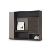 Carter Display Cabinet 2.4M - Coffee & Grey gallery detail image