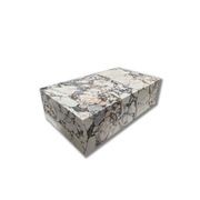 Block Coffee Table - Milky Blue Marble - Small | Natural Stone Co. gallery detail image
