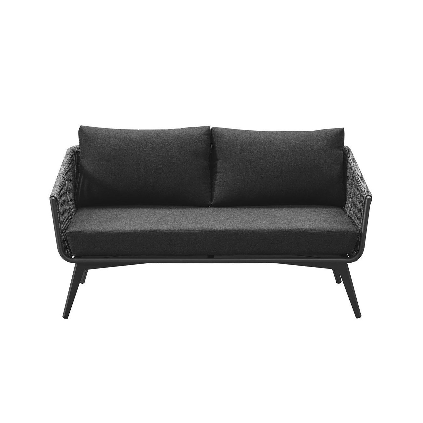 Kereru Aluminium and Rope Outdoor Loveseat gallery detail image