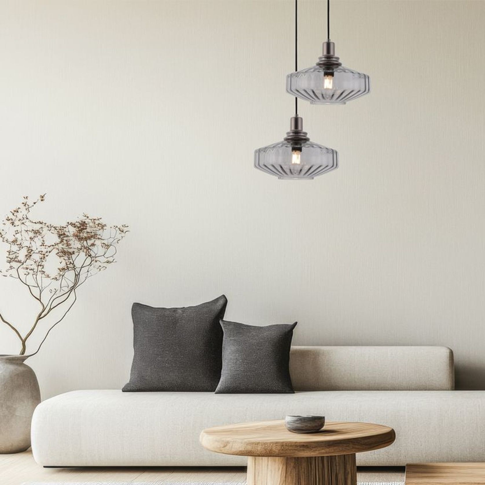 Calla Pendant Smoke gallery detail image