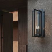 Karter 3 Light Wall Lantern in Black gallery detail image