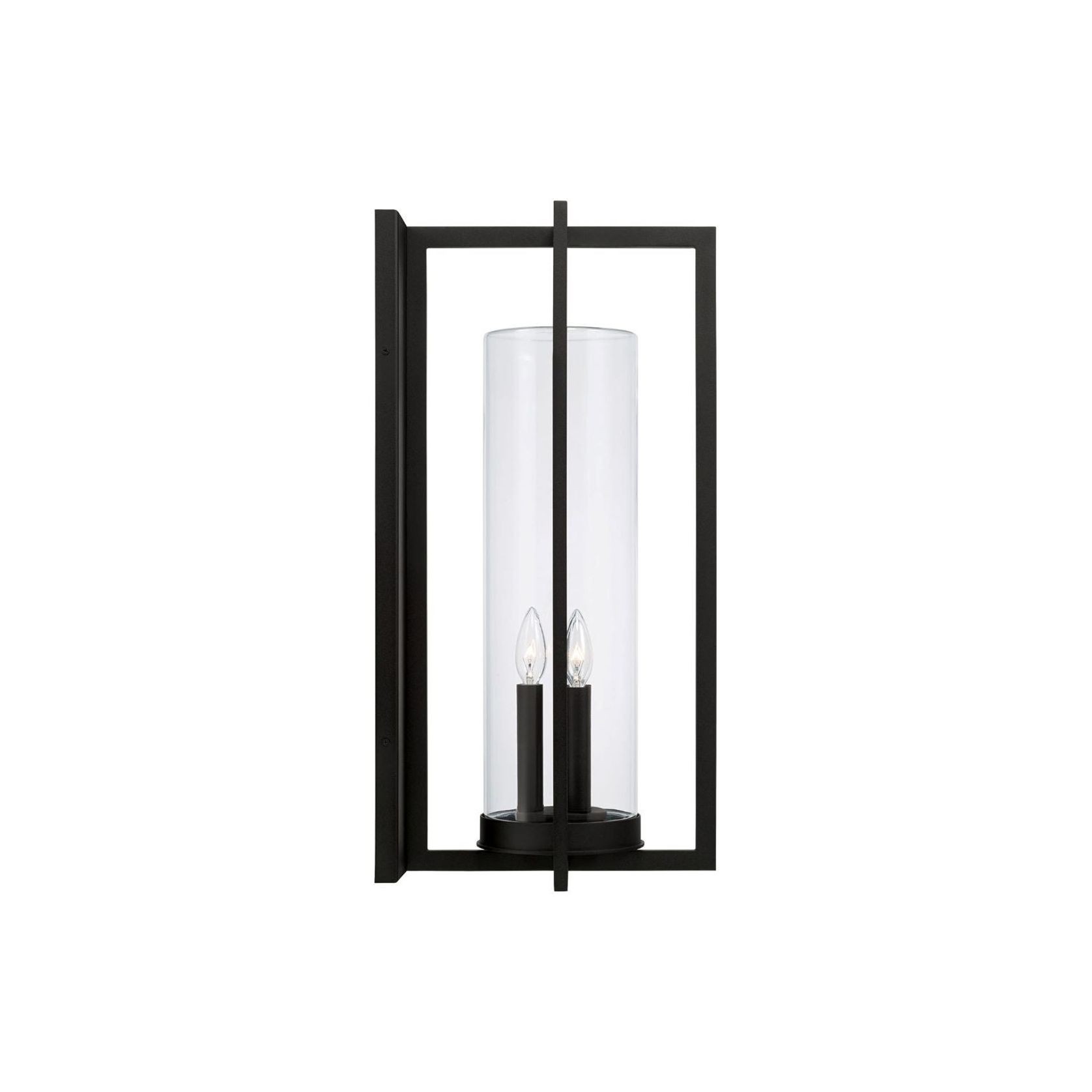 Karter 3 Light Wall Lantern in Black gallery detail image