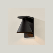 Tovan 1 Light Outdoor Wall Sconce - Large In Textured Black gallery detail image