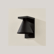Tovan 1 Light Outdoor Wall Sconce - Large In Textured Black gallery detail image