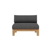 Newport Teak Outdoor Sofa with Armless Chairs - 5 Seat gallery detail image