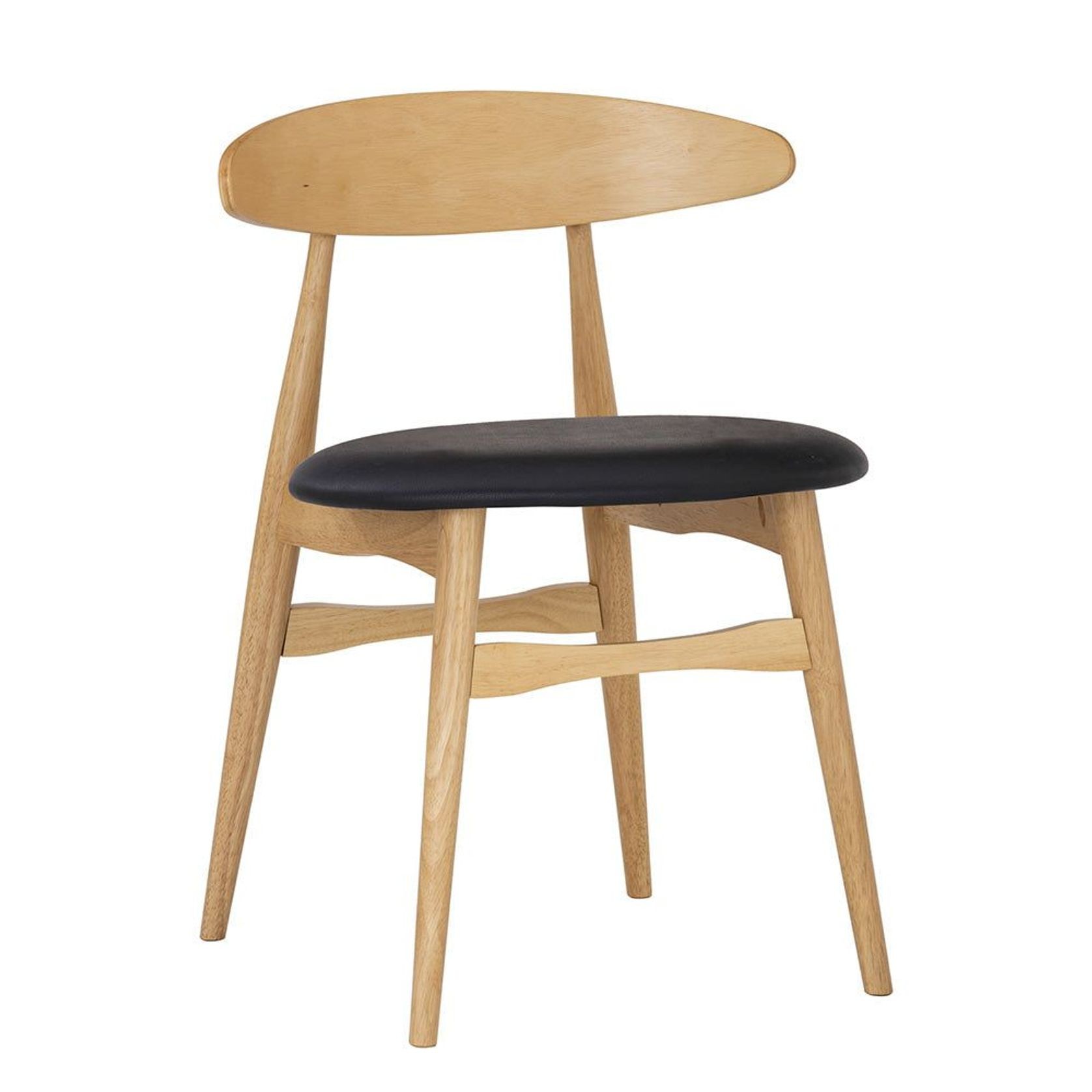 TELYN Dining Chair - Oak + Black gallery detail image