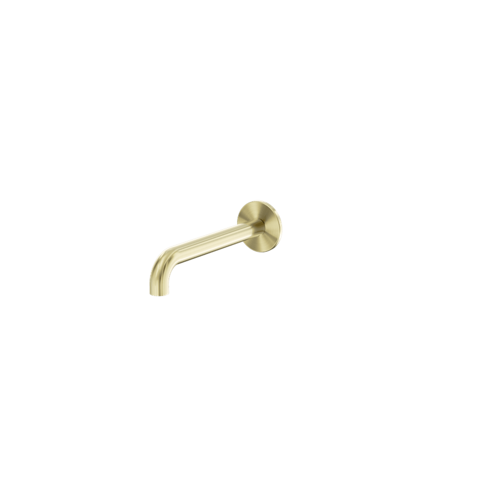 Serenity 220mm Wall Basin/Bath Set Spout only Brushed Gold gallery detail image