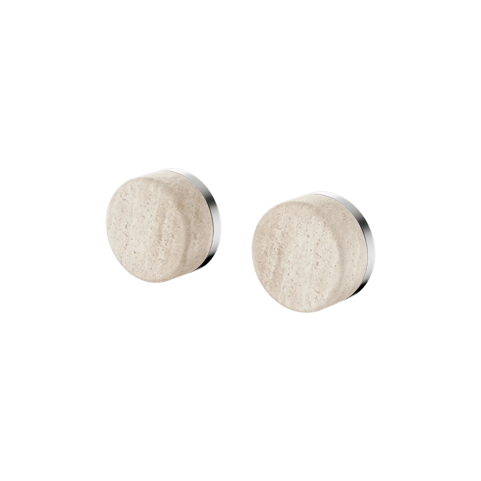 Serenity Wall Top Assembly With Rome Travertine Handle Chrome gallery detail image