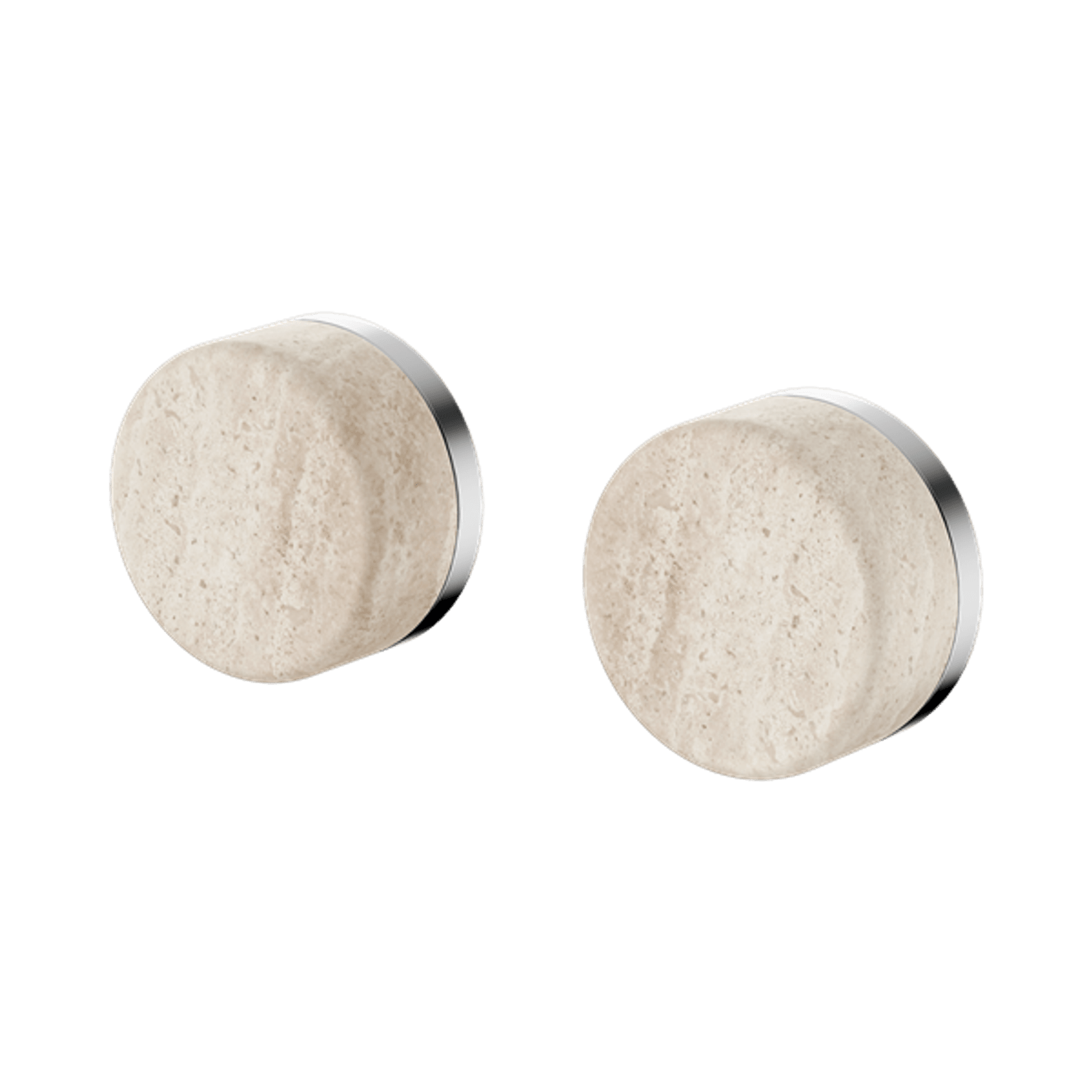 Serenity Wall Top Assembly With Rome Travertine Handle Chrome gallery detail image