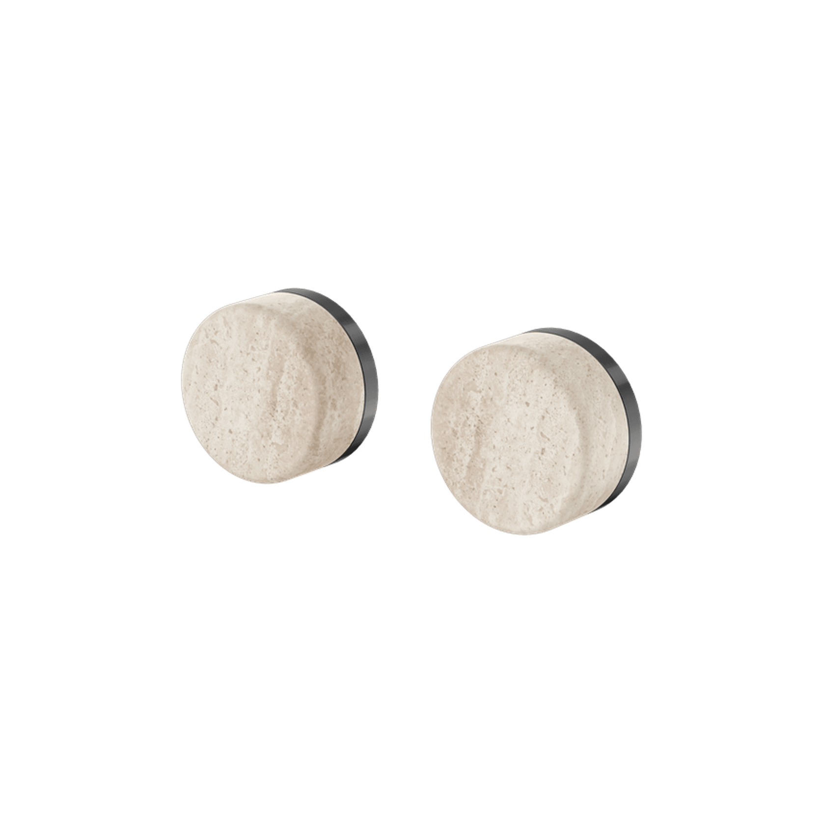 Serenity Wall Top Assembly With Rome Travertine Handle Gun Metal gallery detail image