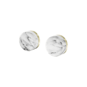 Serenity Wall Top Assembly With Arabescato Corchia Handle Brushed Gold gallery detail image