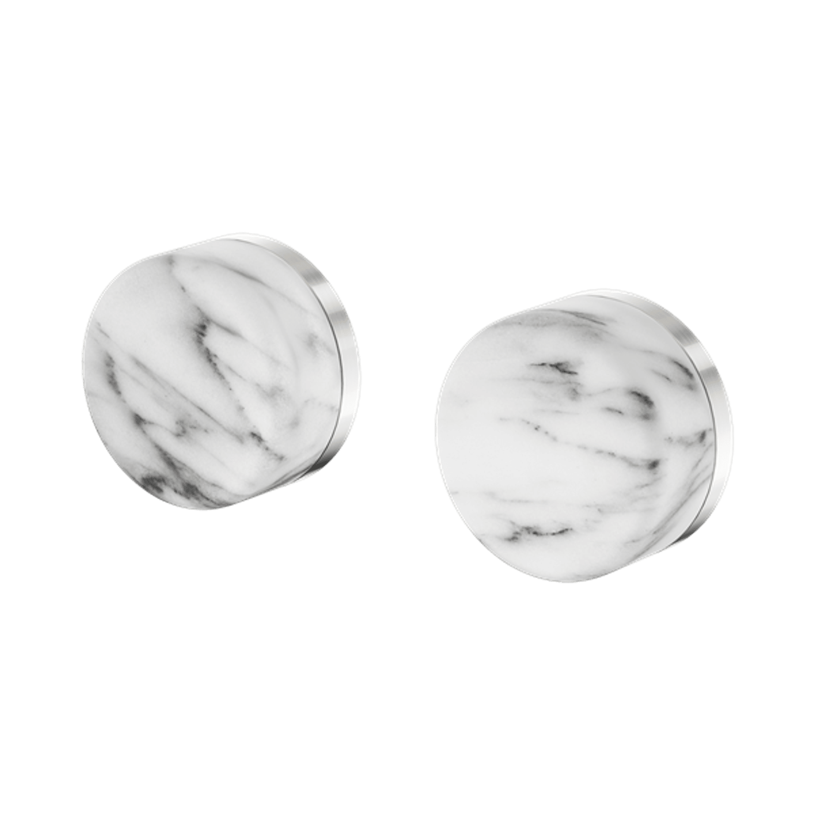 Serenity Wall Top Assembly With Arabescato Corchia Handle Brushed Nickel gallery detail image