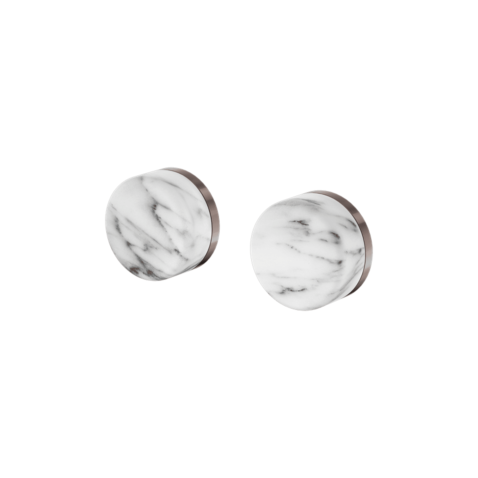 Serenity Wall Top Assembly With Arabescato Corchia Handle Brushed Bronze gallery detail image