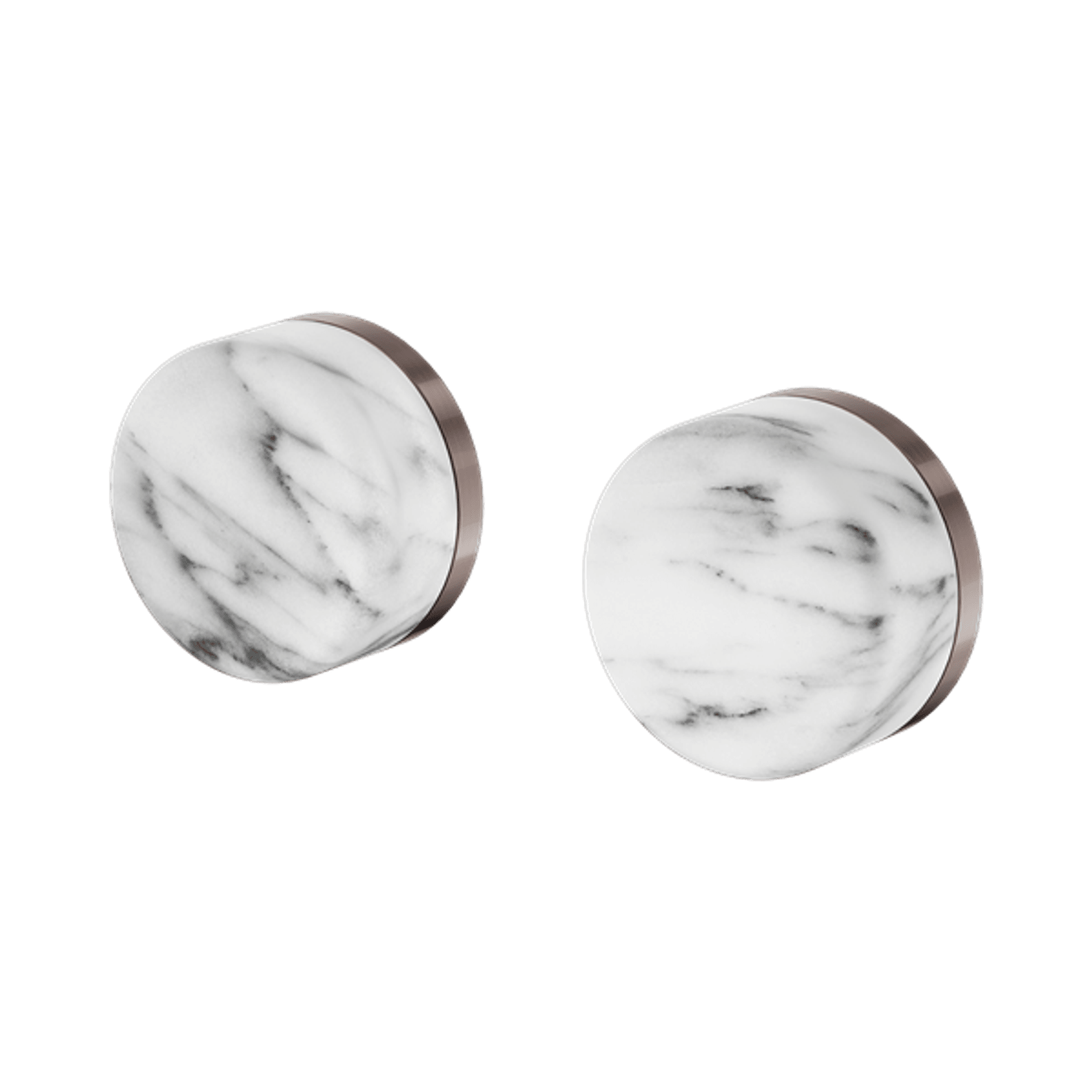 Serenity Wall Top Assembly With Arabescato Corchia Handle Brushed Bronze gallery detail image