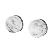 Serenity Wall Top Assembly With Arabescato Corchia Handle Gun Metal gallery detail image