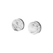 Serenity Wall Top Assembly With Arabescato Corchia Handle Gun Metal gallery detail image