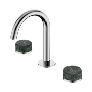Serenity Basin Set Arc Spout With Verde Alpi Handle Chrome gallery detail image