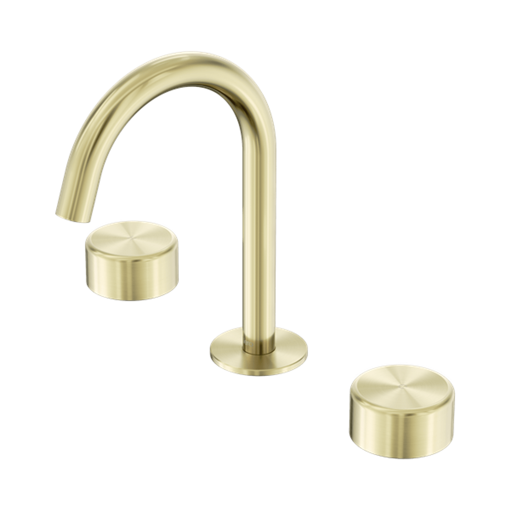 Serenity Basin Set Arc Spout With Metal Handle Brushed Gold gallery detail image
