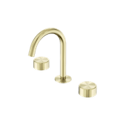 Serenity Basin Set Arc Spout With Metal Handle Brushed Gold gallery detail image