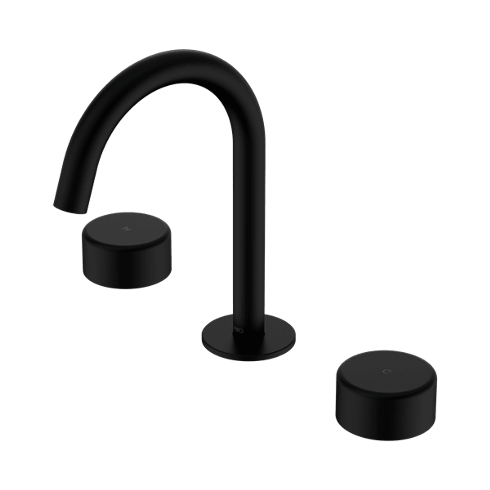 Serenity Basin Set Arc Spout With Metal Handle Matte Black gallery detail image