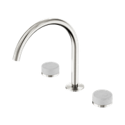 Serenity Bath/Kitchen Set Arc Spout With Carrara Handle Brushed Nickel gallery detail image