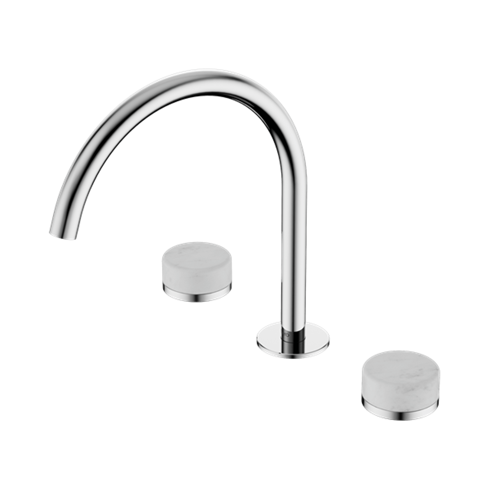 Serenity Bath/Kitchen Set Arc Spout With Carrara Handle Chrome gallery detail image