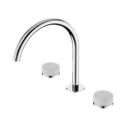 Serenity Bath/Kitchen Set Arc Spout With Carrara Handle Chrome gallery detail image