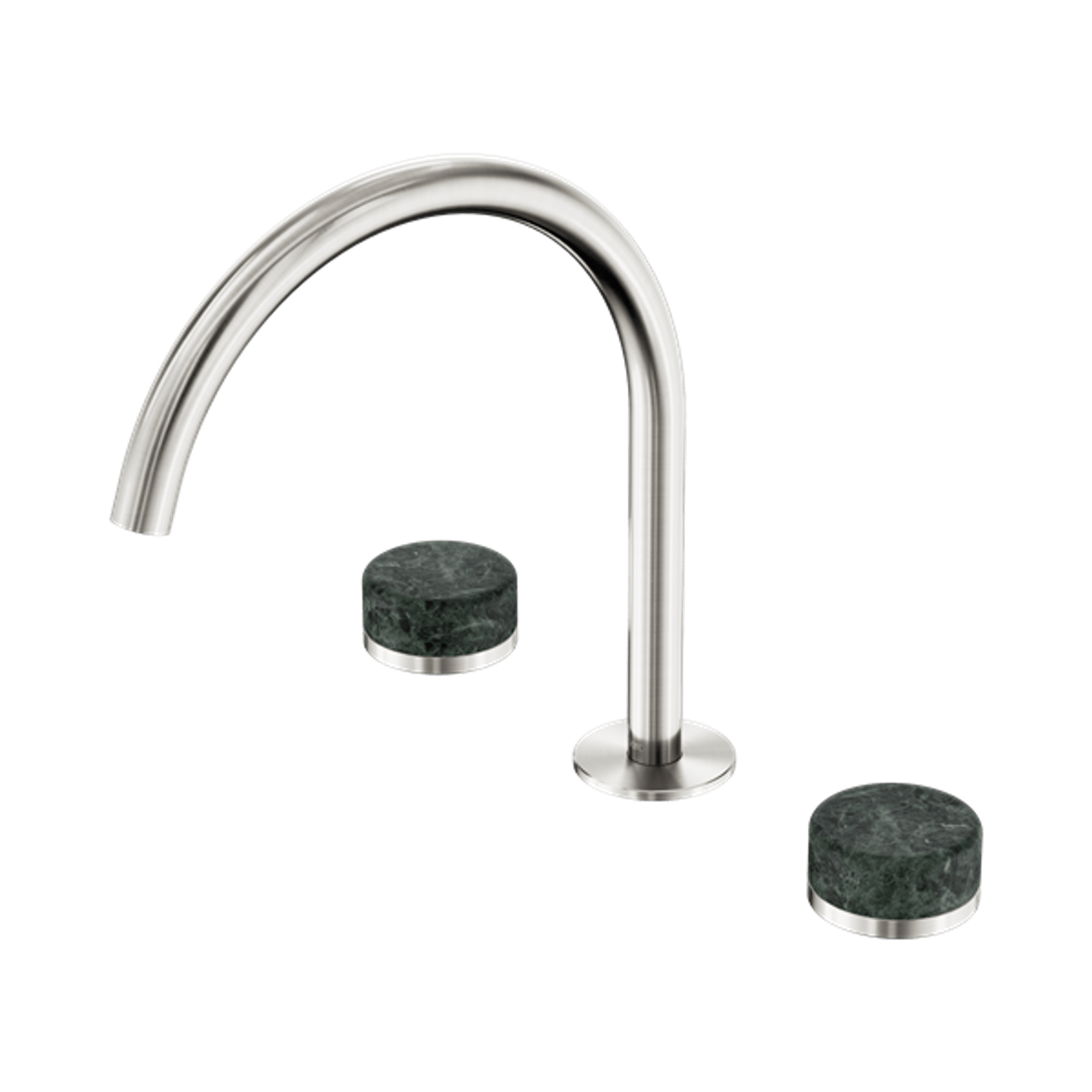 Serenity Bath/Kitchen Set Arc Spout With Verde Alpi Handle Brushed Nickel gallery detail image