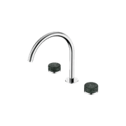 Serenity Bath/Kitchen Set Arc Spout With Verde Alpi Handle Chrome gallery detail image