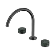 Serenity Bath/Kitchen Set Arc Spout With Verde Alpi Handle Gun Metal gallery detail image