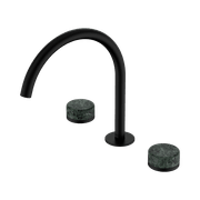 Serenity Bath/Kitchen Set Arc Spout With Verde Alpi Handle Matte Black gallery detail image