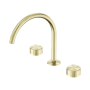 Serenity Bath/Kitchen Set Arc Spout With Metal Handle Brushed Gold gallery detail image