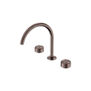 Serenity Bath/Kitchen Set Arc Spout With Metal Handle Brushed Bronze gallery detail image