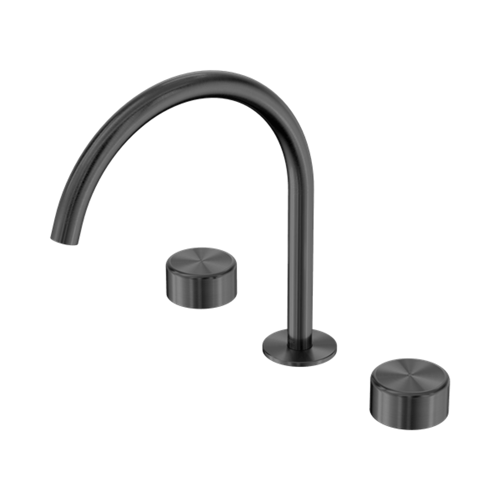 Serenity Bath/Kitchen Set Arc Spout With Metal Handle Gun Metal gallery detail image