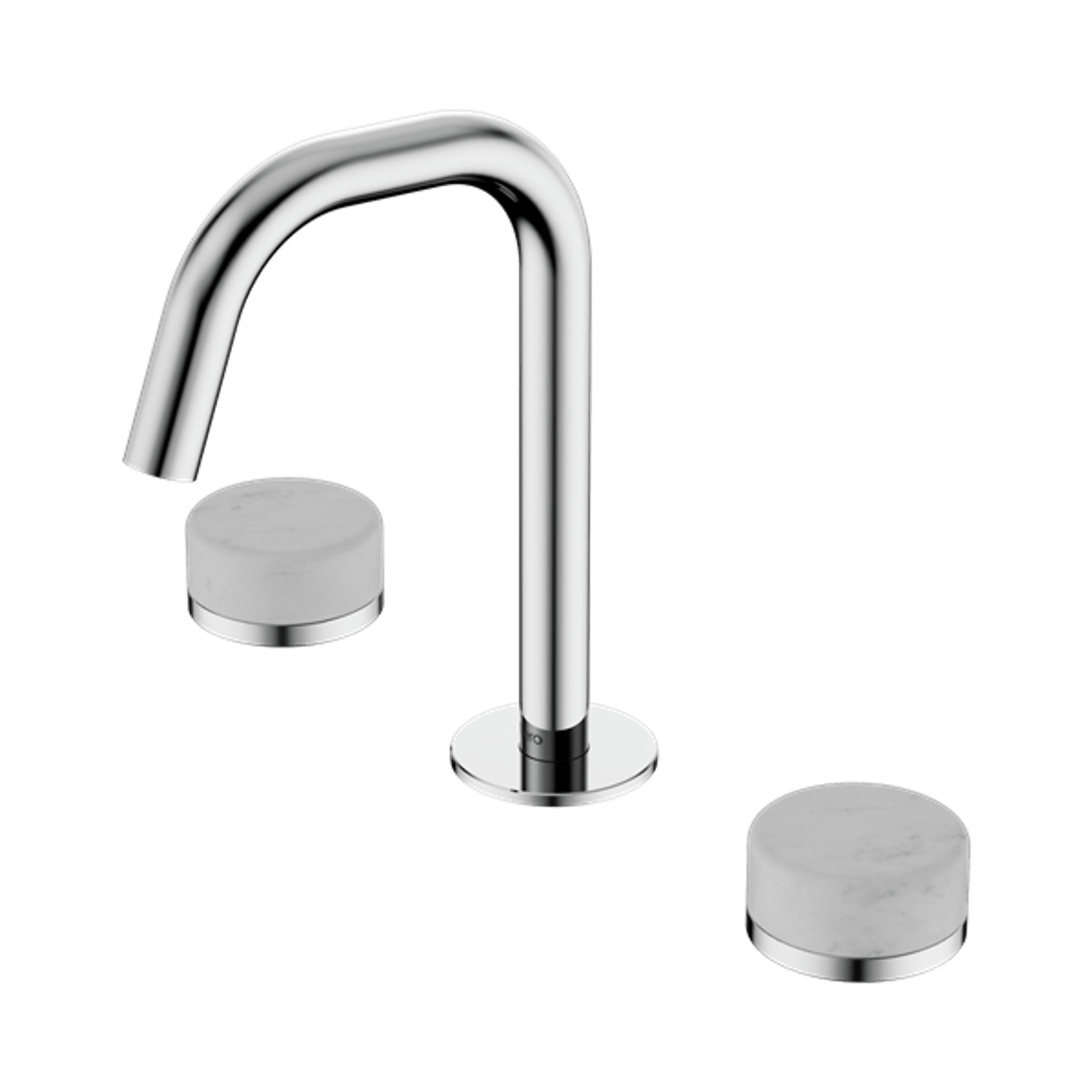 Serenity Basin Set Edge Spout With Carrara Handle Chrome gallery detail image